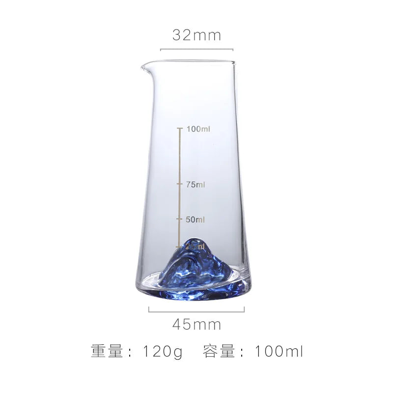 DecorBites™ Blue Sake Glass Ice Jug Wine Bottle Wine Dispenser Beer Cooler
