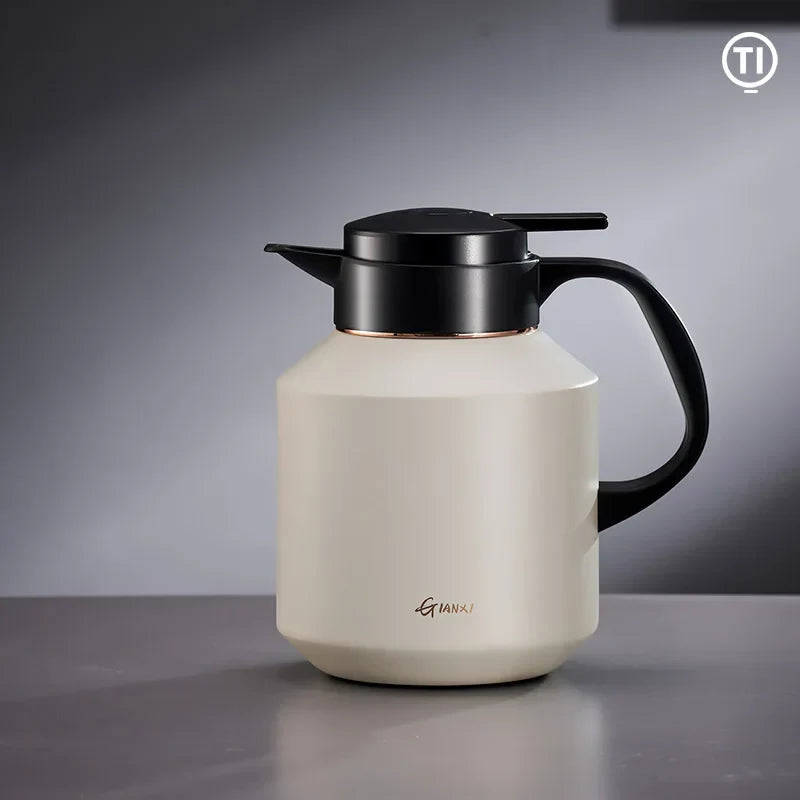 DecorBites™ Insulation Pot: Large Capacity Vacuum Flask with One Key Temperature Display