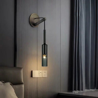 DecorBites™ Crystal Wall Lamp: Luxury Copper Bedside & Living Room Light Fixtures