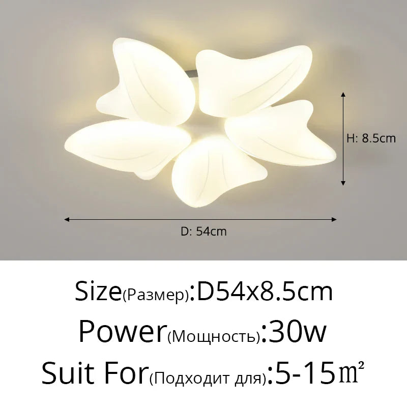 ثريا السقف DecorBites™ Aisal Flower مع خاصية التعتيم عن بُعد لديكور المنزل العصري