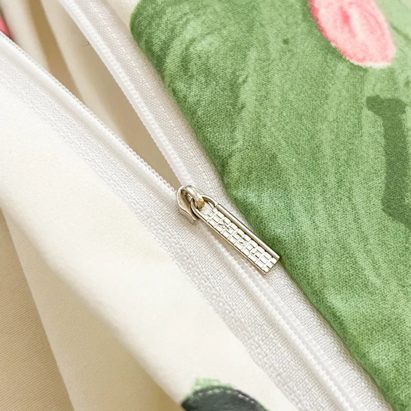 DecorBites™ Children Cartoon Print Bedding Set, Double-Layer Yarn Quilt Cover, Cozy Bedroom Decor