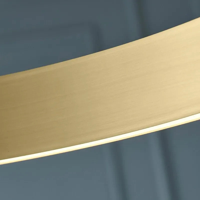 DecorBites™ Gold LED Chandelier: Modern Hanging Light for Dining Room & Bedroom