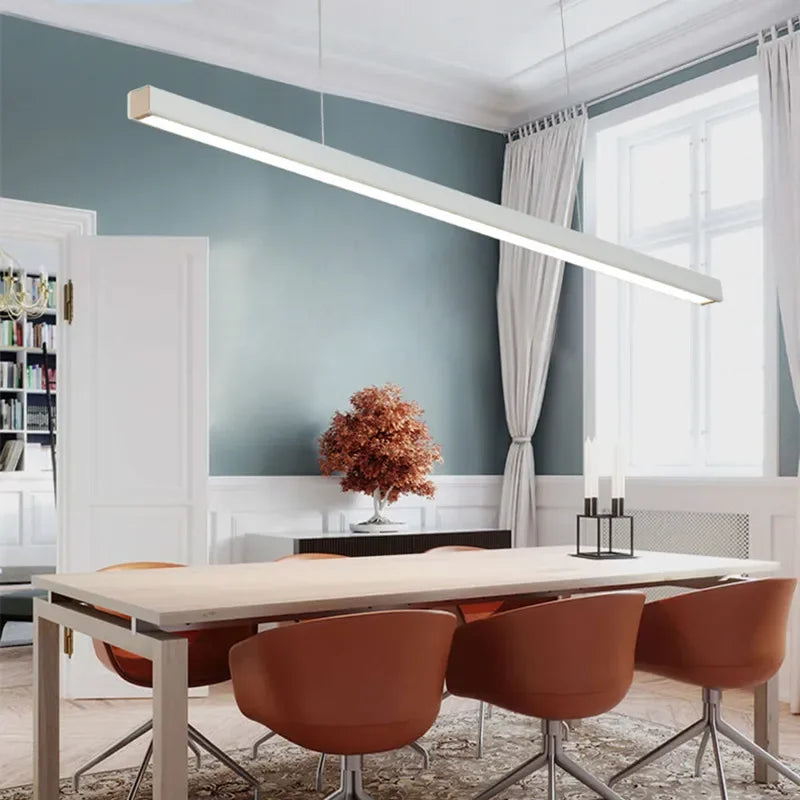 White Black Linear Pendant