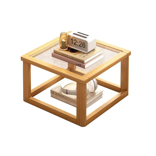 DecorBites™ Glass Coffee Table Set for Small Apartment Living