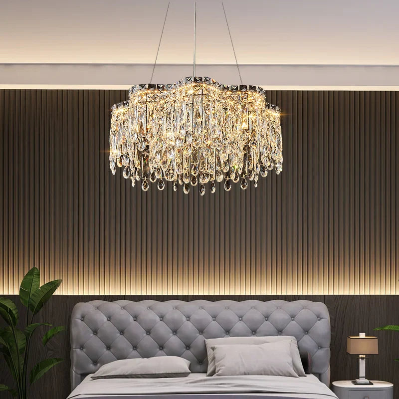 DecorBites™ Crystal Chandelier Modern Luxury Light for Living Room, Dining, Bedroom - 2024 New