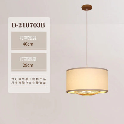 DecorBites™ Japanese Bamboo Chandelier Pendant Light for Living Dining Bedroom - Quiet Style Icon