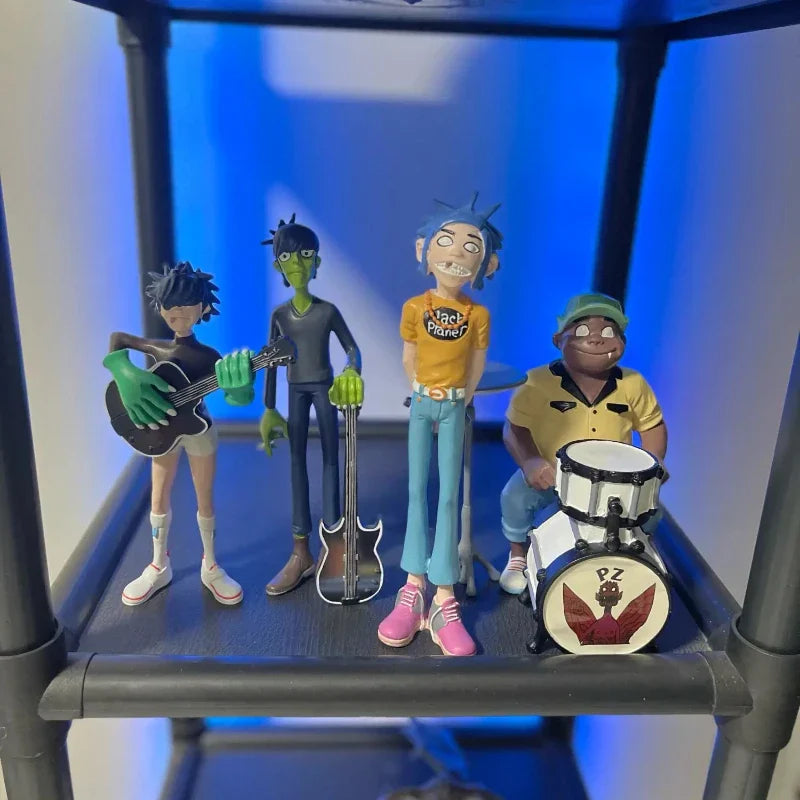 DecorBites™ Gorillaz Band Resin Action Figure Set - 2D Noodle Murdoc Russel Model Dolls