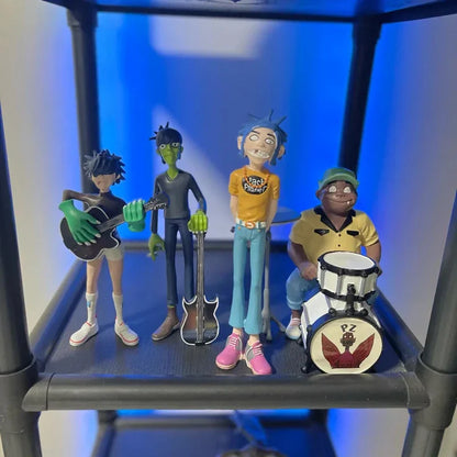 DecorBites™ Gorillaz Band Resin Action Figure Set - 2D Noodle Murdoc Russel Model Dolls