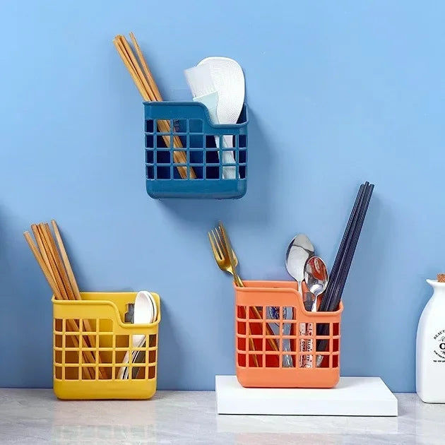 DecorBites™ Kitchen Cutlery Storage Holder: Organize Utensils with Drawer Drying Rack Basket