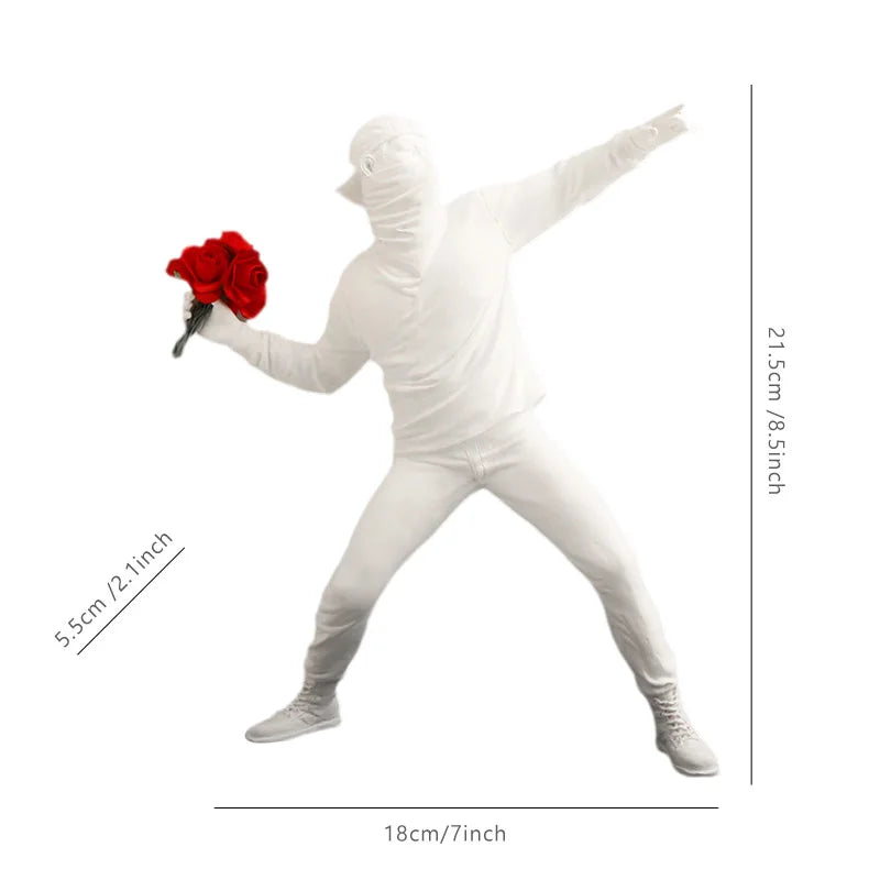 DecorBites™ Gorilla Sculpture Resin Figure Monkey Statue Home Decor Living Room Figurine Craft