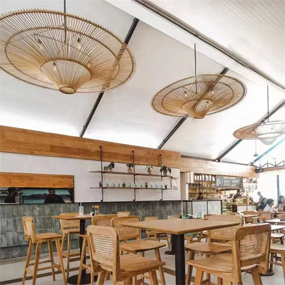 DecorBites™ Handmade Rattan Pendant Light for Dining Room, Living Room, Bedroom, Hotel