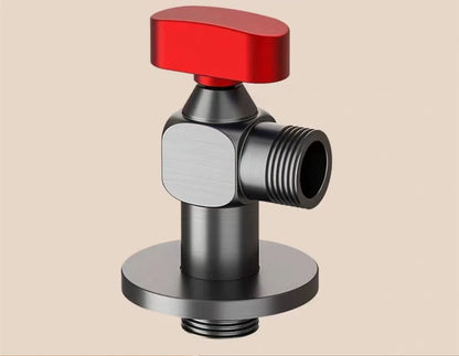 DecorBites™ Brass Angle Valve Chrome Gray Corner Bathroom Water Control Tap - 1/2*1/2