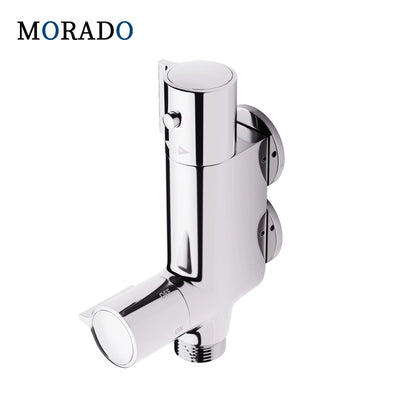 MORADO Thermostatic Caravans Shower Mixer Bar Camper Van Yacht Mini Vertical Shower Mixer Chrome Brass Bath Shower Faucet Valve