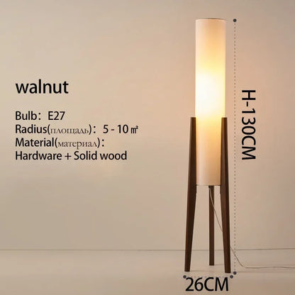 Decorbites™ Japanisches Holz-Bodenleuchte Vintage LED für Retro-Wohnzimmer, Schlafzimmer, Arbeitszimmer