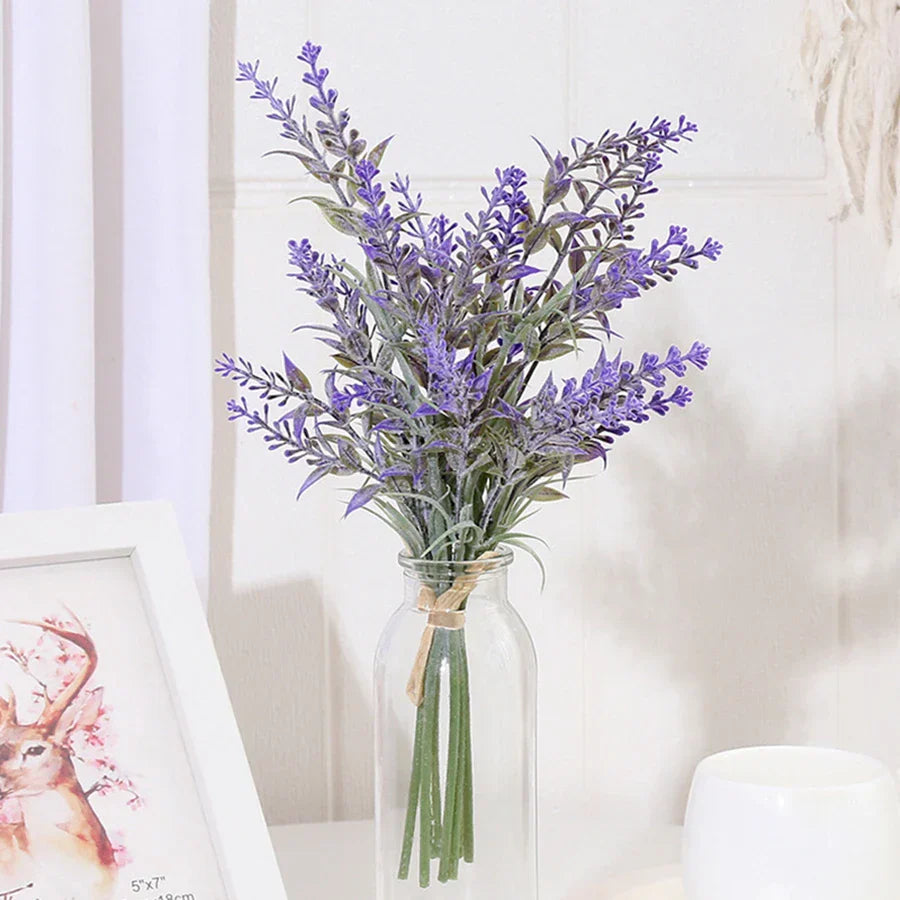 DecorBites™ Lavender Wedding Wreath Artificial Flowers Home Decor Craft Fake Plants