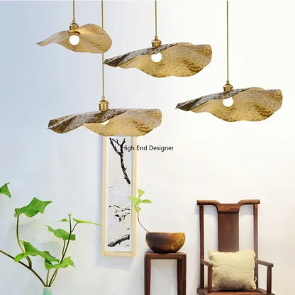 DecorBites™ Lotus Leaf LED Chandelier: Modern Nordic Pendant Lights for Home Interior Décor.