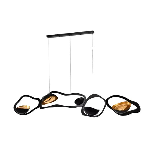 DecorBites™ Black Stainless Steel Chandelier LED - Modern Luxury Design for Living Room