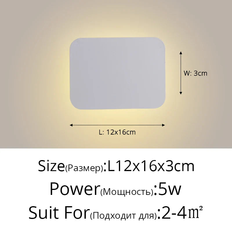 DecorBites™ LED Round Touch Wall Lamps for Bedroom & Aisle Decor