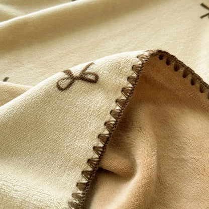 Manta de forro polar coralino DecorBites™: Perfecta para dormitorios, el hogar o el sofá