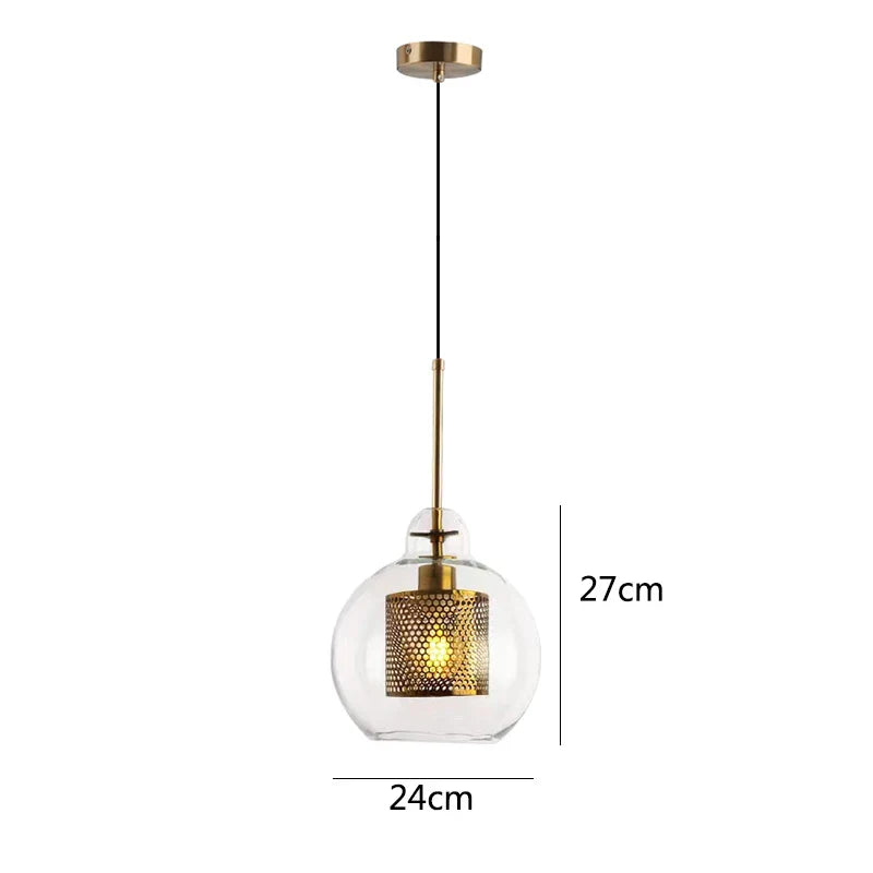 DecorBites™ Glass Pendant Lights: Nordic Style Dining Kitchen Bedroom Lighting Fixtures