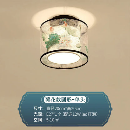 DecorBites™ Chinese Style Ceiling Lamp, Creative Warm Light for Hotel Villa Corridors