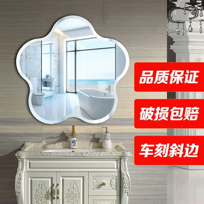 DecorBites™ Heart-shaped Acrylic Shatterproof Wall Mirror Decor for Bedroom, Living Room