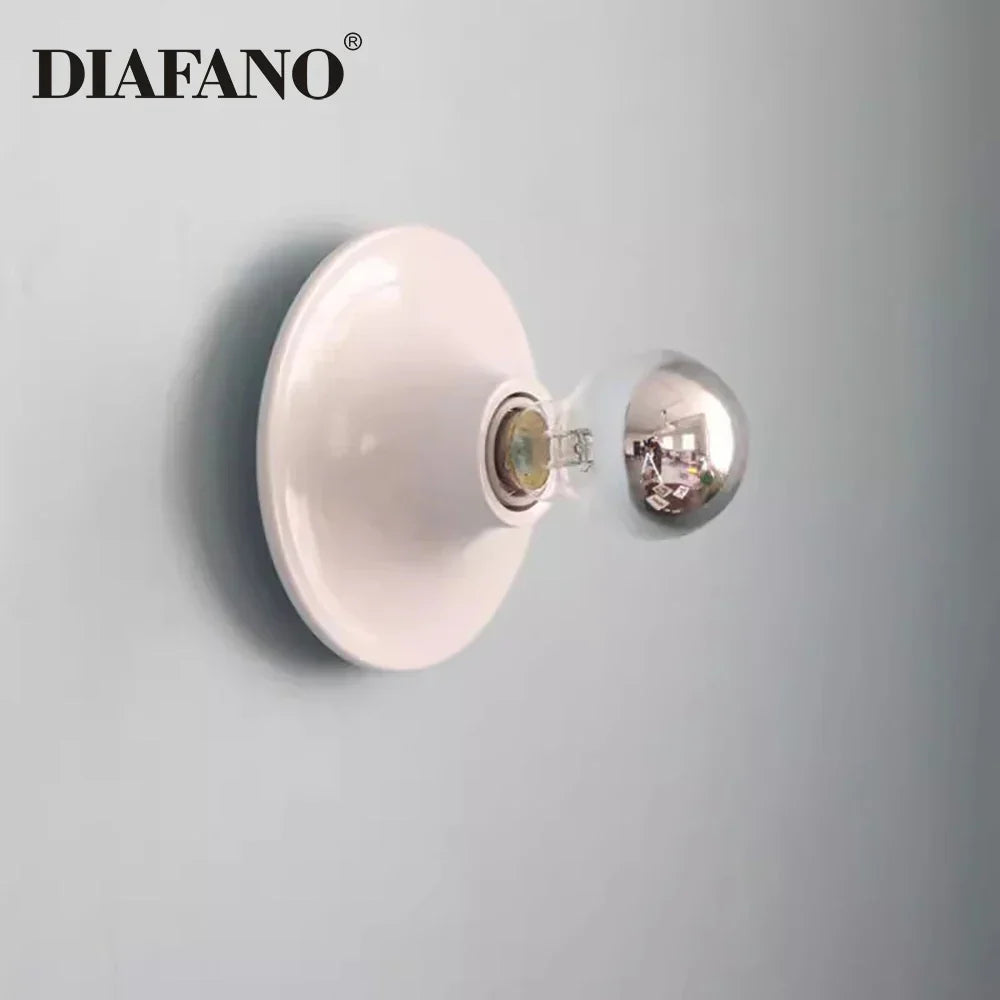 DecorBites™ LED Macaron Wall Lamp: Retro Colorful Bedroom Light, E27 Living Room Lighting