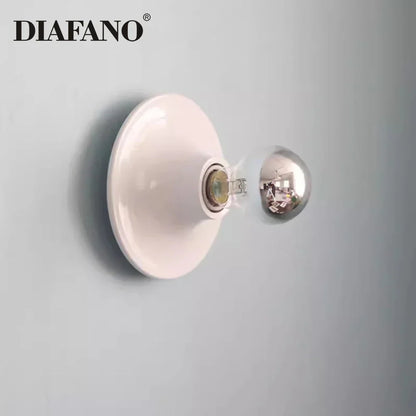 DecorBites™ LED Macaron Wall Lamp: Retro Colorful Bedroom Light, E27 Living Room Lighting