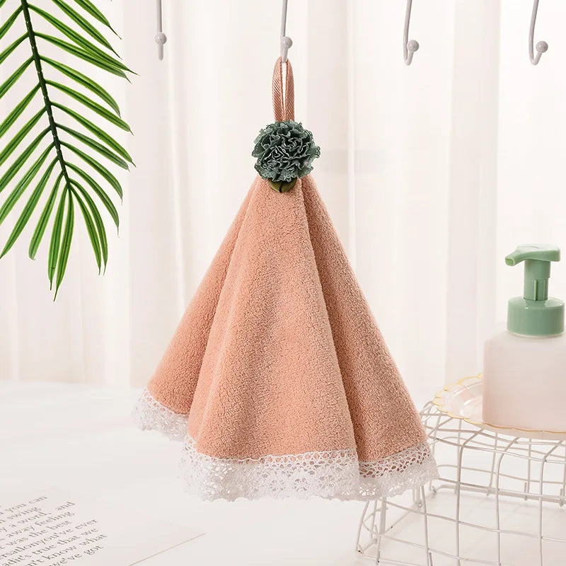 Toalla de mano para bebé Vestido de encaje Decorbites™: Suave, absorbente y linda para cocina y baño