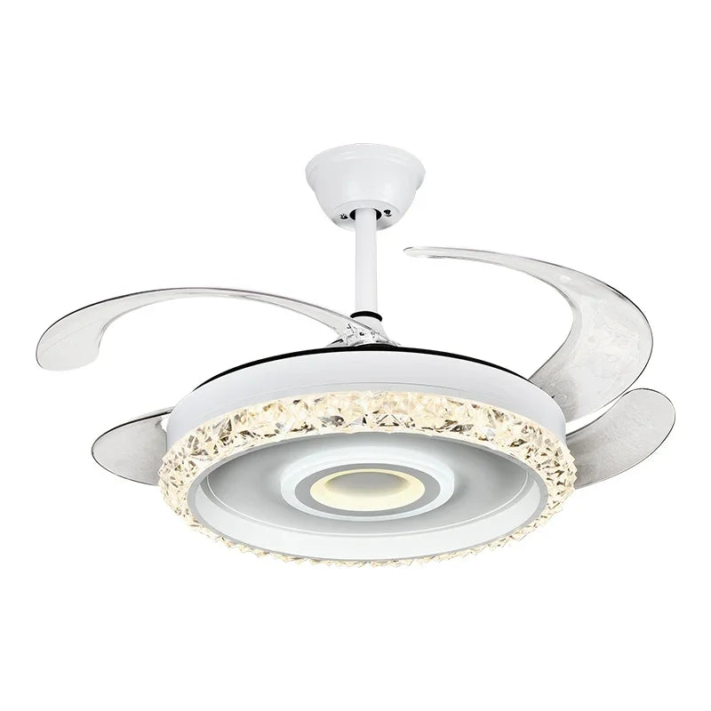 Lámpara de techo con ventilador de hojas DecorBites™ de 42 pulgadas, iluminación invisible para dormitorio y comedor