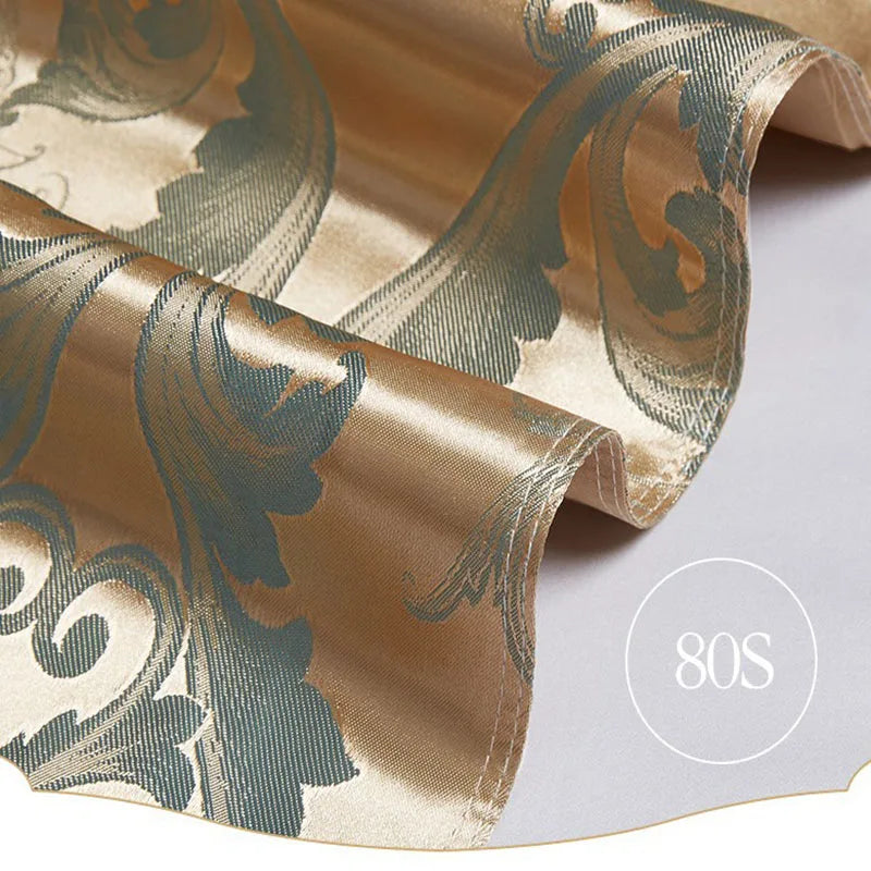 DecorBites™ Jacquard Satin Summer Bedding Set - Elegant & Skin Friendly Duvet Cover - Single/Double Size