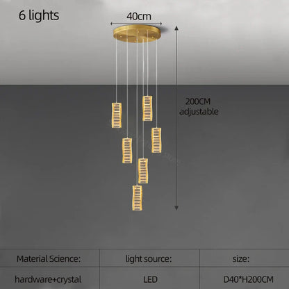 DecorBites™ Deluxe Crystal Spiral Slinglights for Hotel Lobby, Dining Room Decor