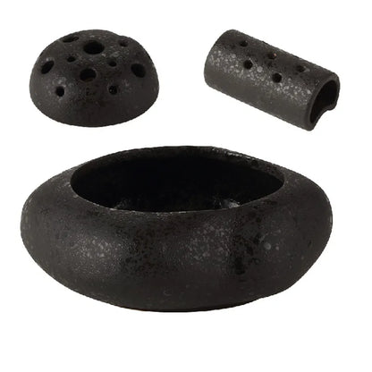 DecorBites™ Lotus Seedpod Ceramic Vase Artificial Flower Pot Modern Desk Decor