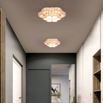 Lámpara de techo tipo araña LED de cristal DecorBites™, moderna y elegante, para decoración de interiores.