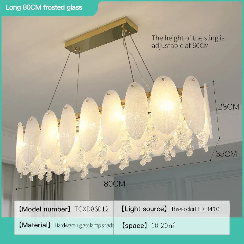 Lámpara de araña LED DecorBites™ Cream Wind para dormitorio principal, sala de estar y habitación infantil.