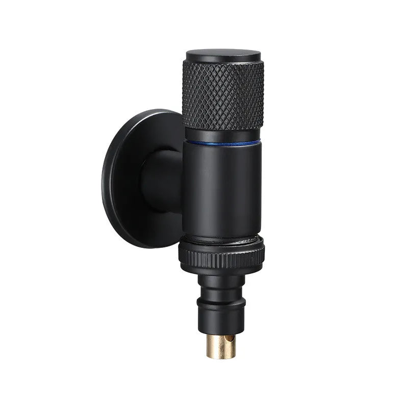 DecorBites™ Black Copper Brass Washing Machine Faucet Single Cold Wall Mounted Bibcock