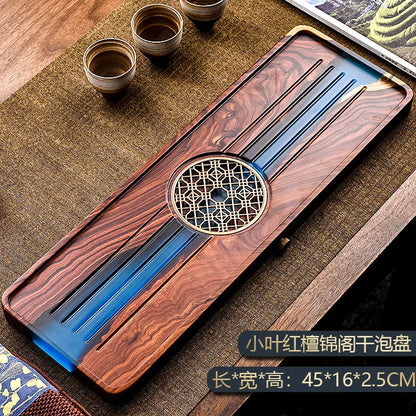 Bandeja de té de resina y madera hecha a mano DecorBites™ | Juego de té de burbujas para el hogar