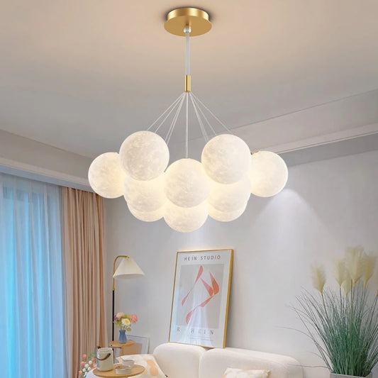 Nordic Bubble Ball LED Pendant Lights for Living  Dining Room Office Desks Bedroom Chandelier Home Decor Hanging Light Fixture