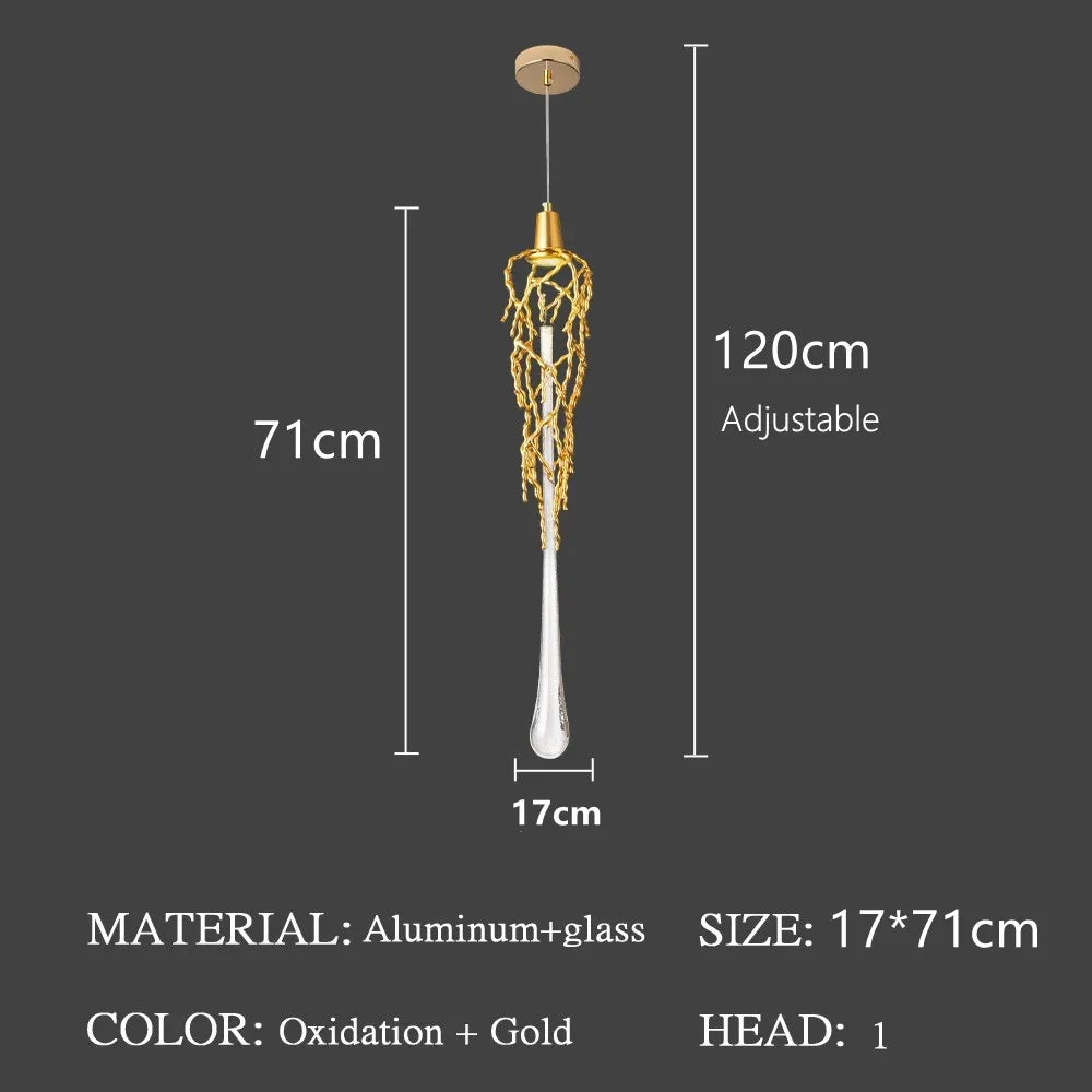 DecorBites™ Branch Art Cage Crystal Chandelier for Modern Dining Room Lighting