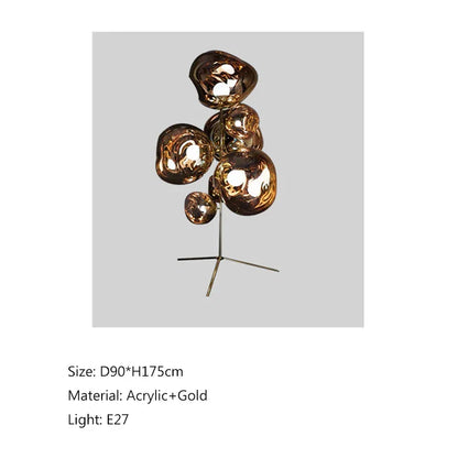 DecorBites™ LED Lava Floor Lamp Nordic Minimalist Indoor Lighting Room Bedroom Standing Light