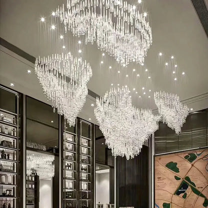 DecorBites™ Crystal Luxury Chandelier for Dining Room and Hotel Lobby