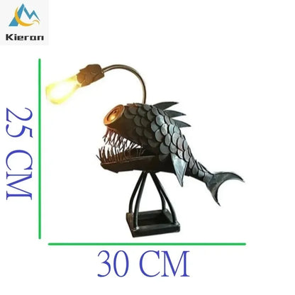 DecorBites™ Lantern Fish LED Table Lamp for Bedroom, Study, and Living Room Decor
