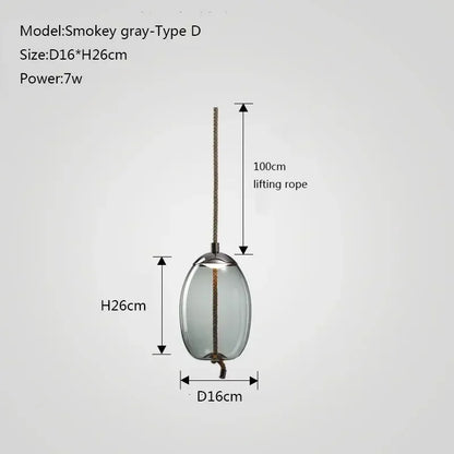 DecorBites™ Glass Chandelier Knot Pendant Lamp for Bedroom Kitchen Dining Room