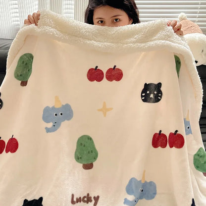 Manta de forro polar DecorBites™ | Chal multiusos para oficina y hogar | Manta suave y cálida