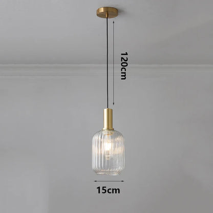 Modern Ring Glass Pendant Light