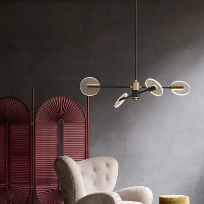 DecorBites™ Acrylic LED Ceiling Chandelier: Modern Nordic Design for Luxury Living Room and Bedroom Lighting