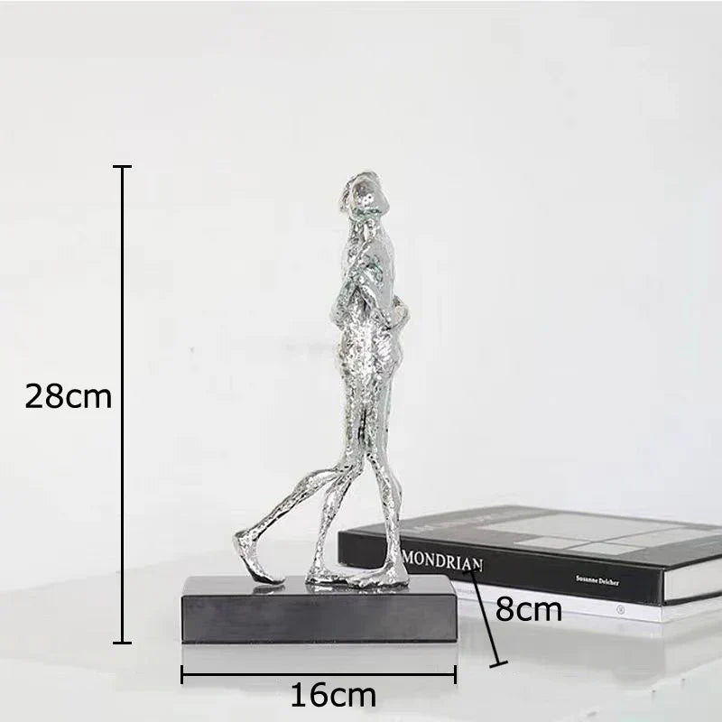 ديكور بايتس™ - منحوتة عشاق تجريدية، زينة مكتبية، ديكور منزلي، شكل جمالي