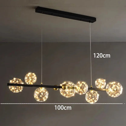 DecorBites™ Crystal Chandelier: Modern Stair Pendant Lamp for Living Room, Interior Lighting