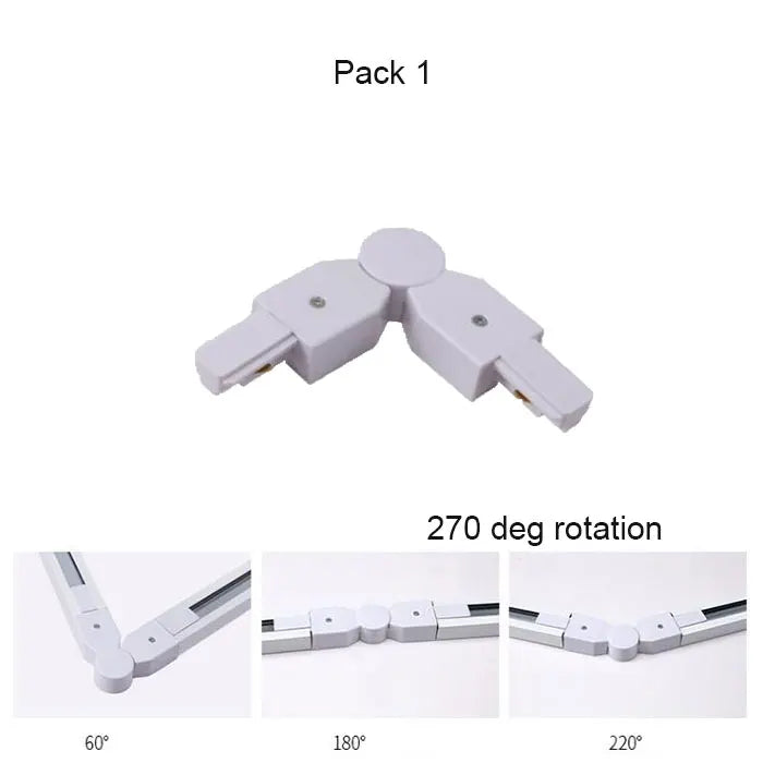 DecorBites™ Aluminum Track Rails for LED Spotlights with T-L Connector