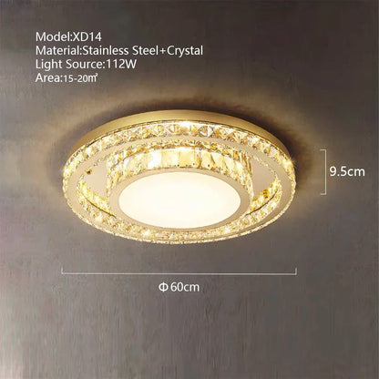 DecorBites™ Crystal LED Ceiling Chandelier - Luxe Rectangular Design for Stylish Home Decor